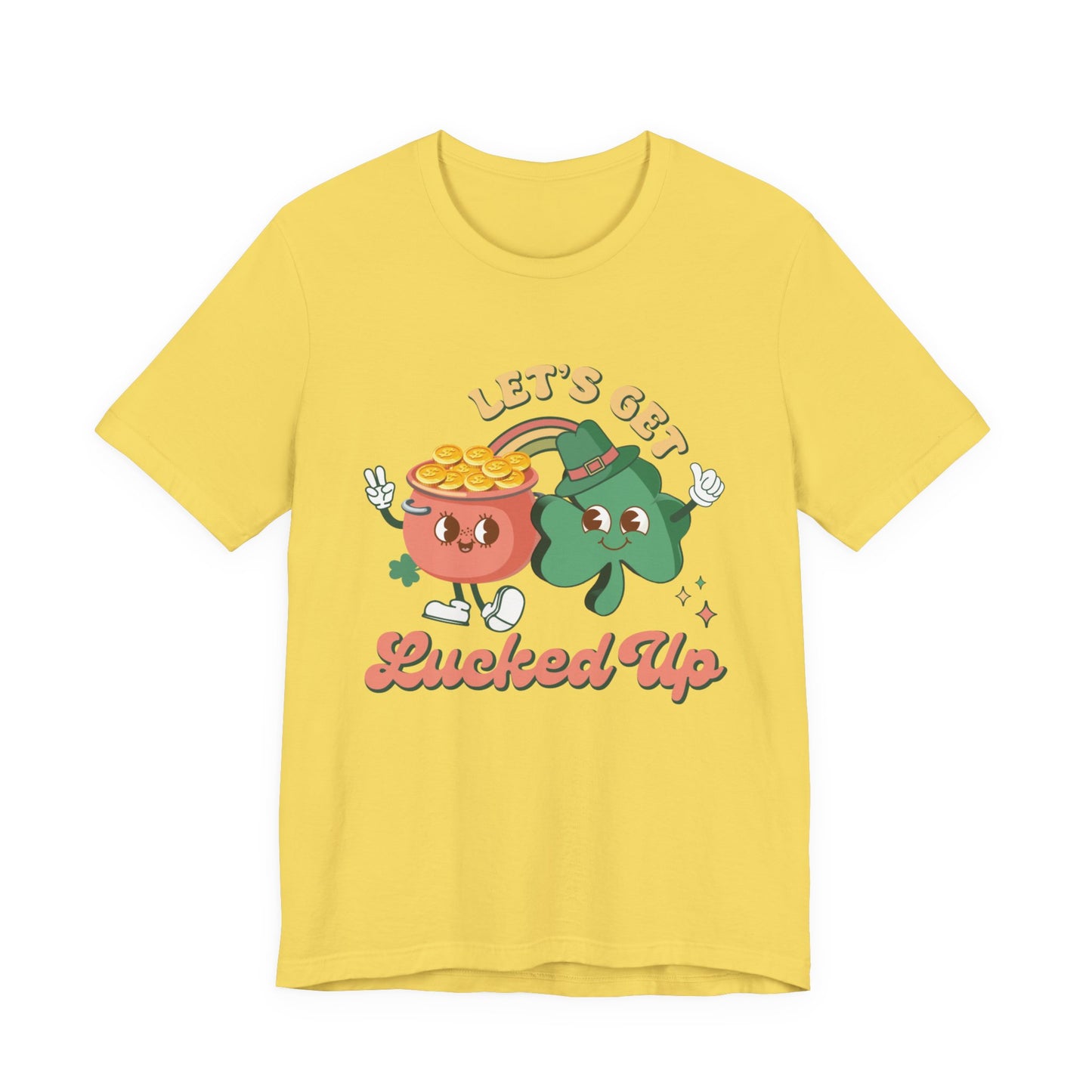 Let's Get Lucked Up Shirt, St Patrick's Day Tee, Irish Shamrock Tee - PopCultureByDesign36