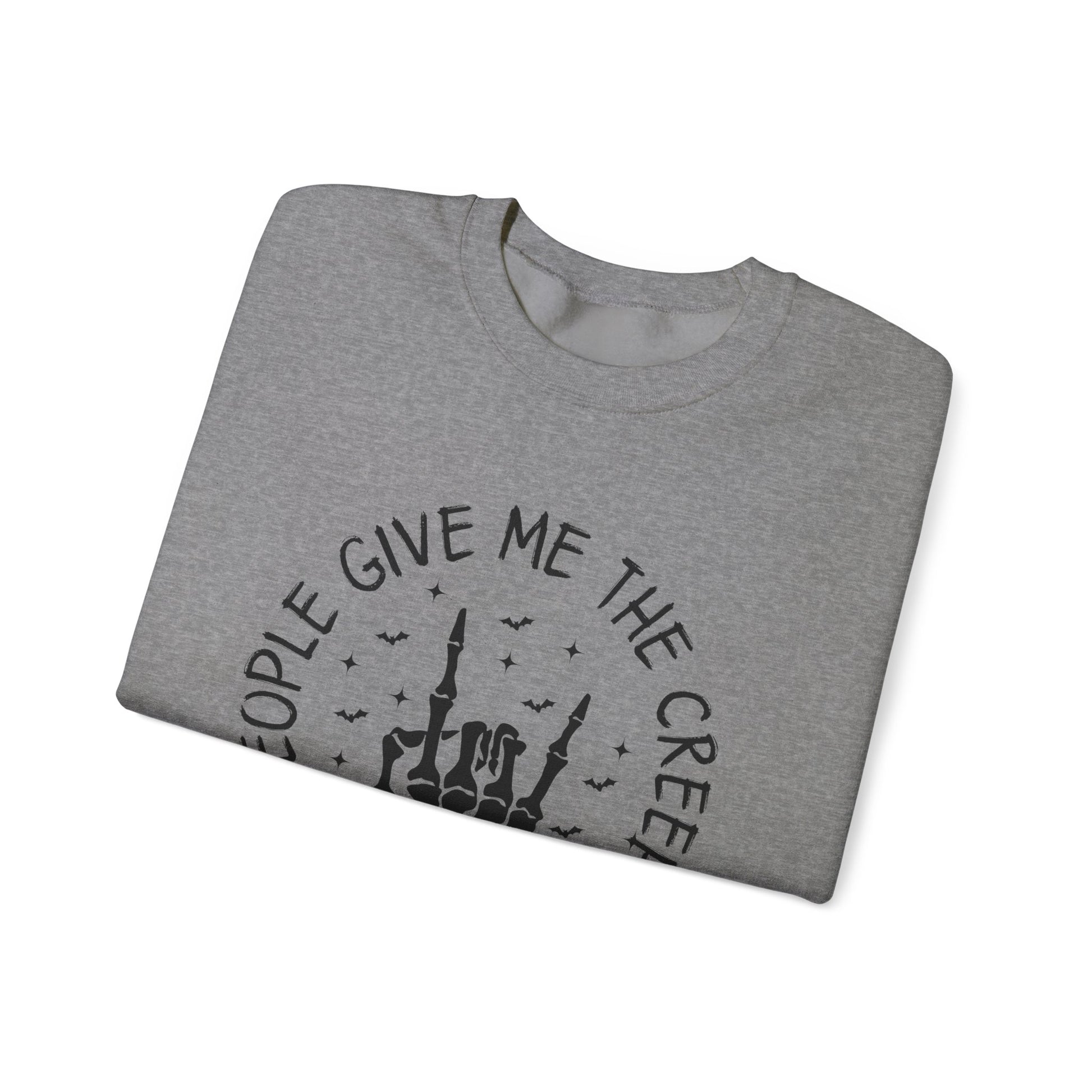 The Creeps Sweatshirt, Skeleton Hands Shirt, Skull Halloween Sweatshirt - PopCultureByDesign36