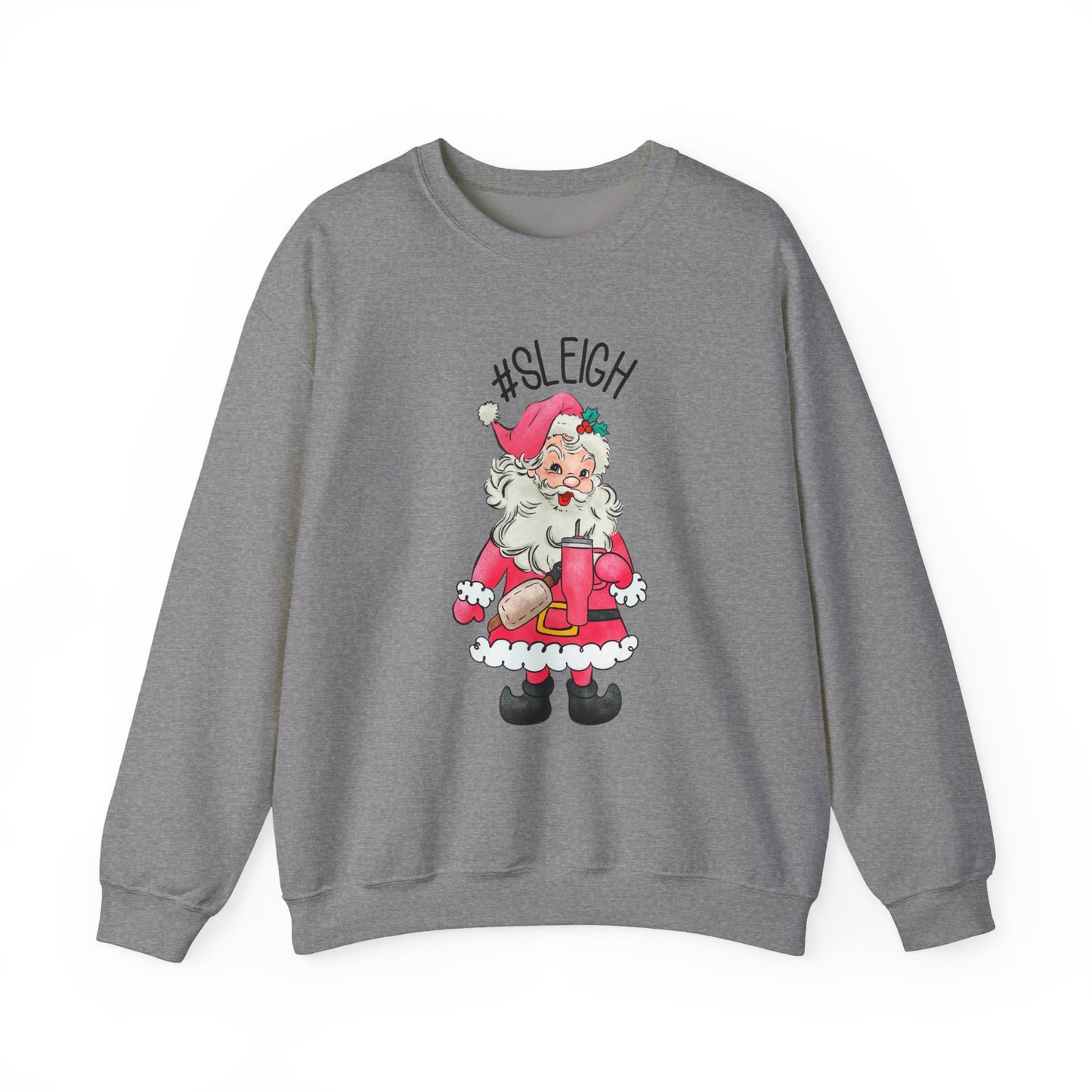 Sleigh santa, Retro Santa Sweater,Vintage Santa Christmas Sweatshirt - PopCultureByDesign36