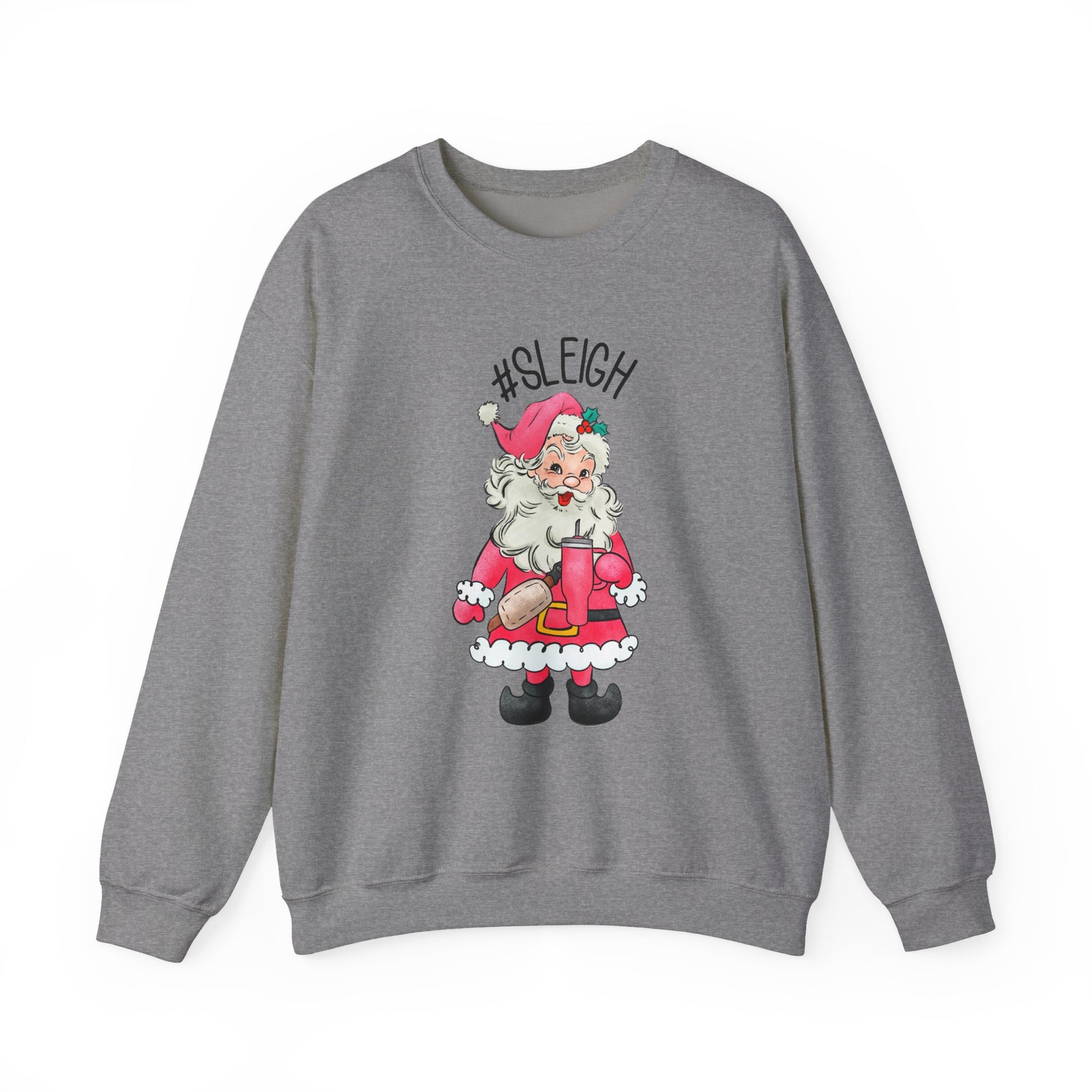 Sleigh santa, Retro Santa Sweater,Vintage Santa Christmas Sweatshirt - PopCultureByDesign36