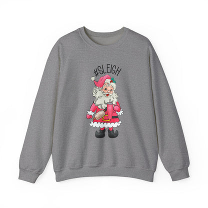 Sleigh santa, Retro Santa Sweater,Vintage Santa Christmas Sweatshirt - PopCultureByDesign36