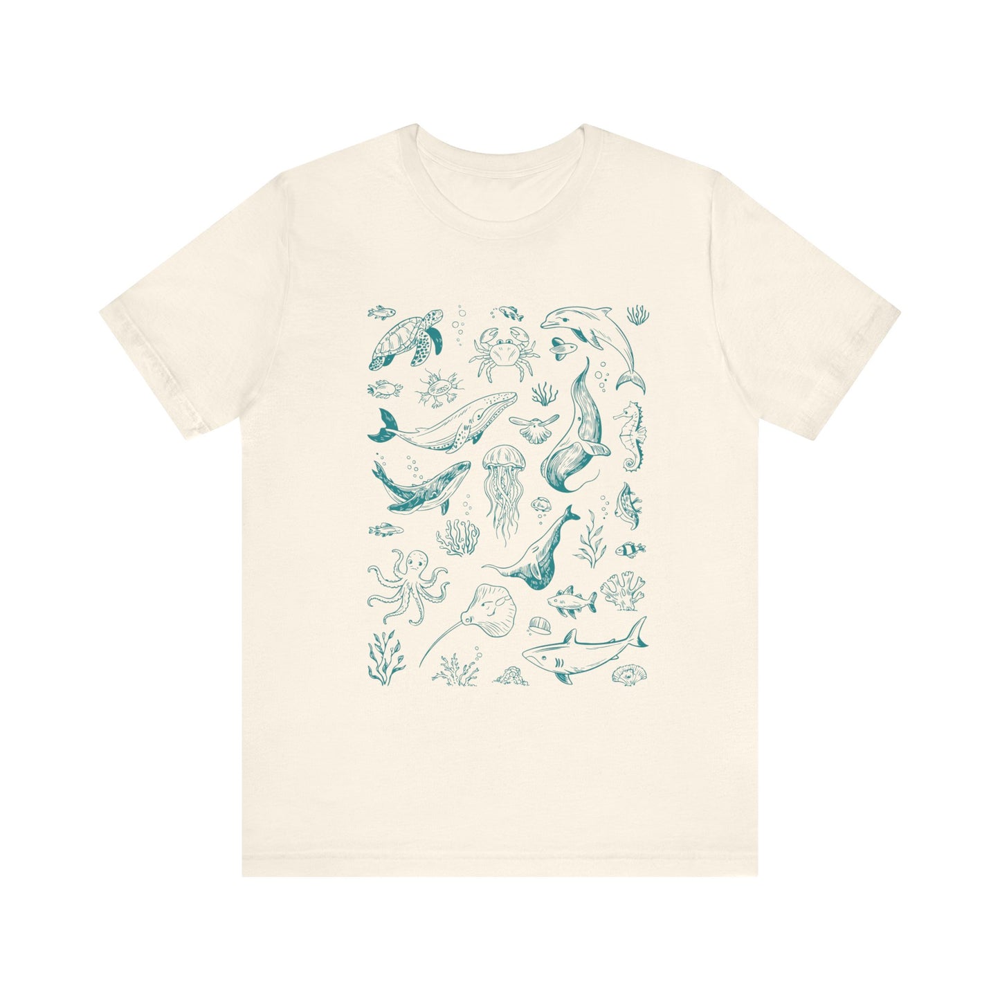 Vintage Ocean Tattoo Style T-Shirt, Retro Ocean Shirt, Ocean Shirt For Men - PopCultureByDesign36