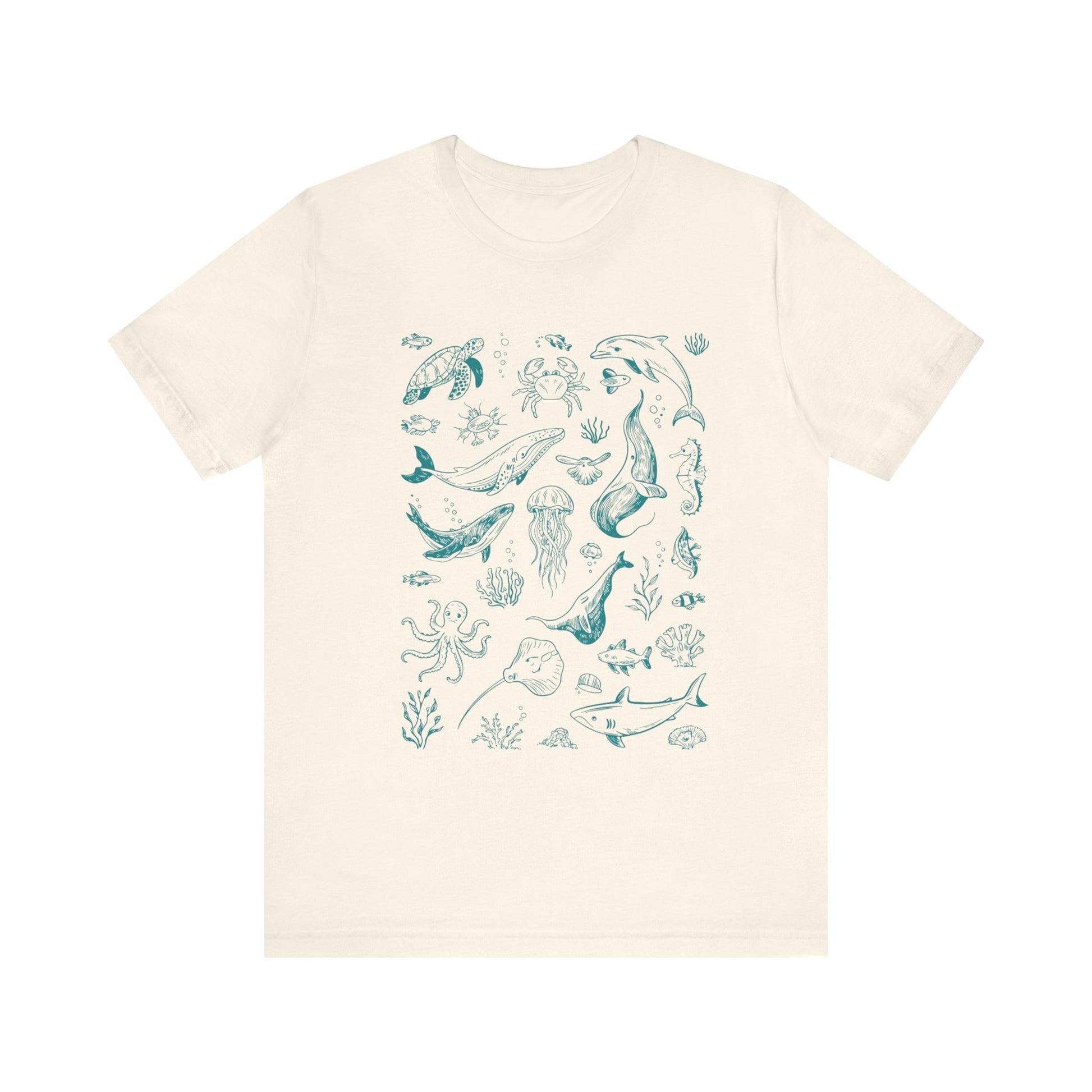 Vintage Ocean Tattoo Style T-Shirt, Retro Ocean Shirt, Ocean Shirt For Men - PopCultureByDesign36