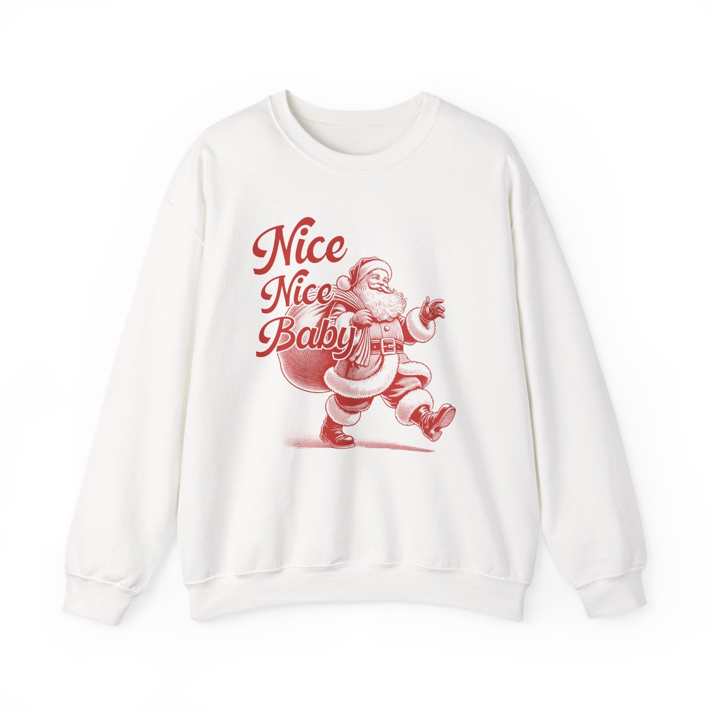 Nice Nice Baby, xmas Sweatshirt, Family christmas, Christmas Jolly, Christmas sweatshirt for Women, retro christmas, retro Santa sweatshirt - PopCultureByDesign36