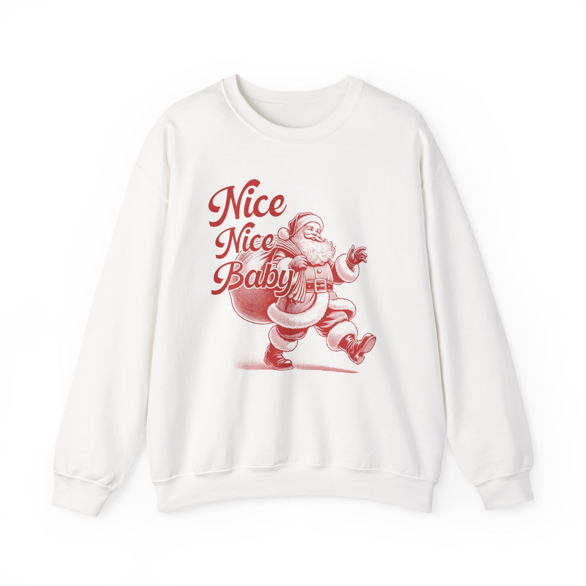 Nice Nice Baby, xmas Sweatshirt, Family christmas, Christmas Jolly, Christmas sweatshirt for Women, retro christmas, retro Santa sweatshirt - PopCultureByDesign36