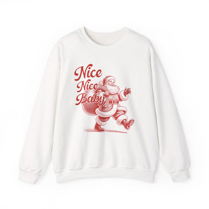 Nice Nice Baby, xmas Sweatshirt, Family christmas, Christmas Jolly, Christmas sweatshirt for Women, retro christmas, retro Santa sweatshirt - PopCultureByDesign36