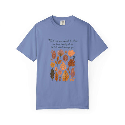 Boho Poem Fall Leaves T-shirt, Fall Shirt, Unisex Fall Top