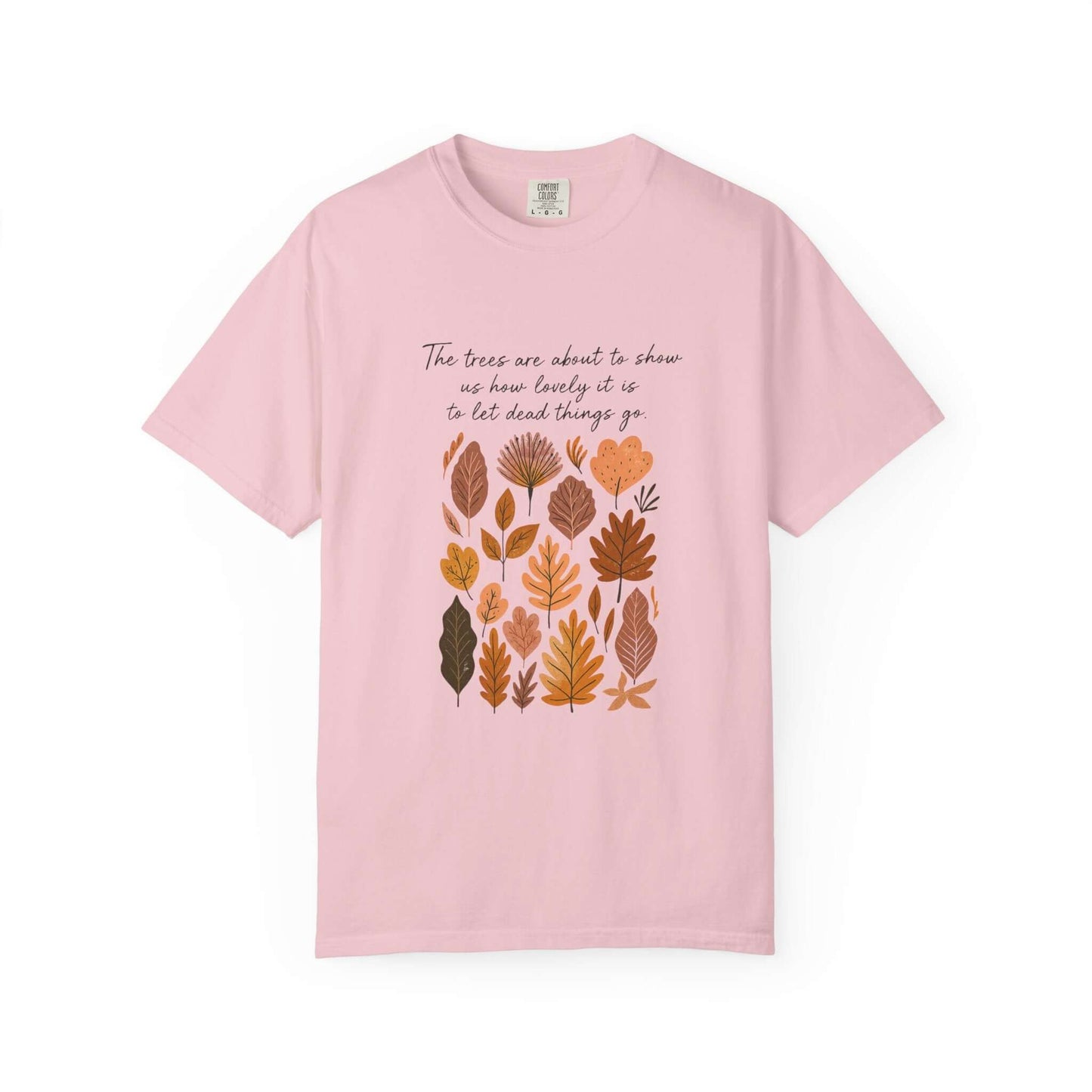 Boho Poem Fall Leaves T-shirt, Fall Shirt, Unisex Fall Top
