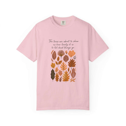 Boho Poem Fall Leaves T-shirt, Fall Shirt, Unisex Fall Top