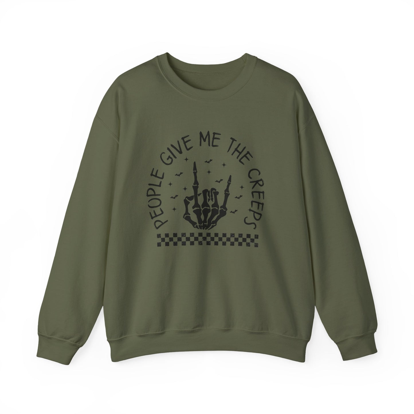 The Creeps Sweatshirt, Skeleton Hands Shirt, Skull Halloween Sweatshirt - PopCultureByDesign36