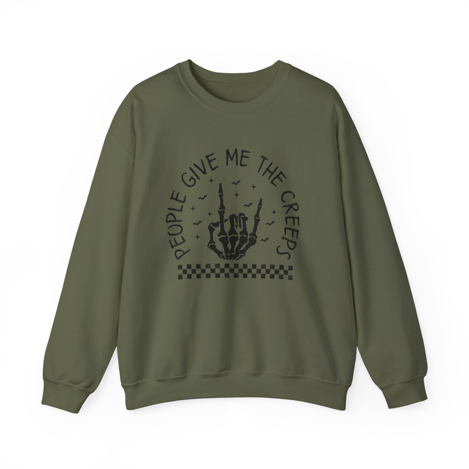 The Creeps Sweatshirt, Skeleton Hands Shirt, Skull Halloween Sweatshirt - PopCultureByDesign36