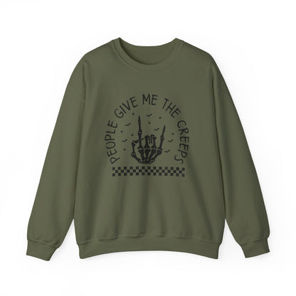 The Creeps Sweatshirt, Skeleton Hands Shirt, Skull Halloween Sweatshirt - PopCultureByDesign36