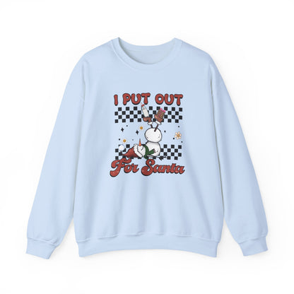 I Put Out For Santa Sweatshirt, Funny Christmas Sweatshirt, Funny Santa Sweatshirt - PopCultureByDesign36