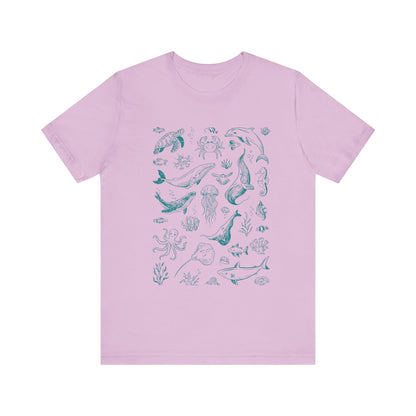 Vintage Ocean Tattoo Style T-Shirt, Retro Ocean Shirt, Ocean Shirt For Men - PopCultureByDesign36