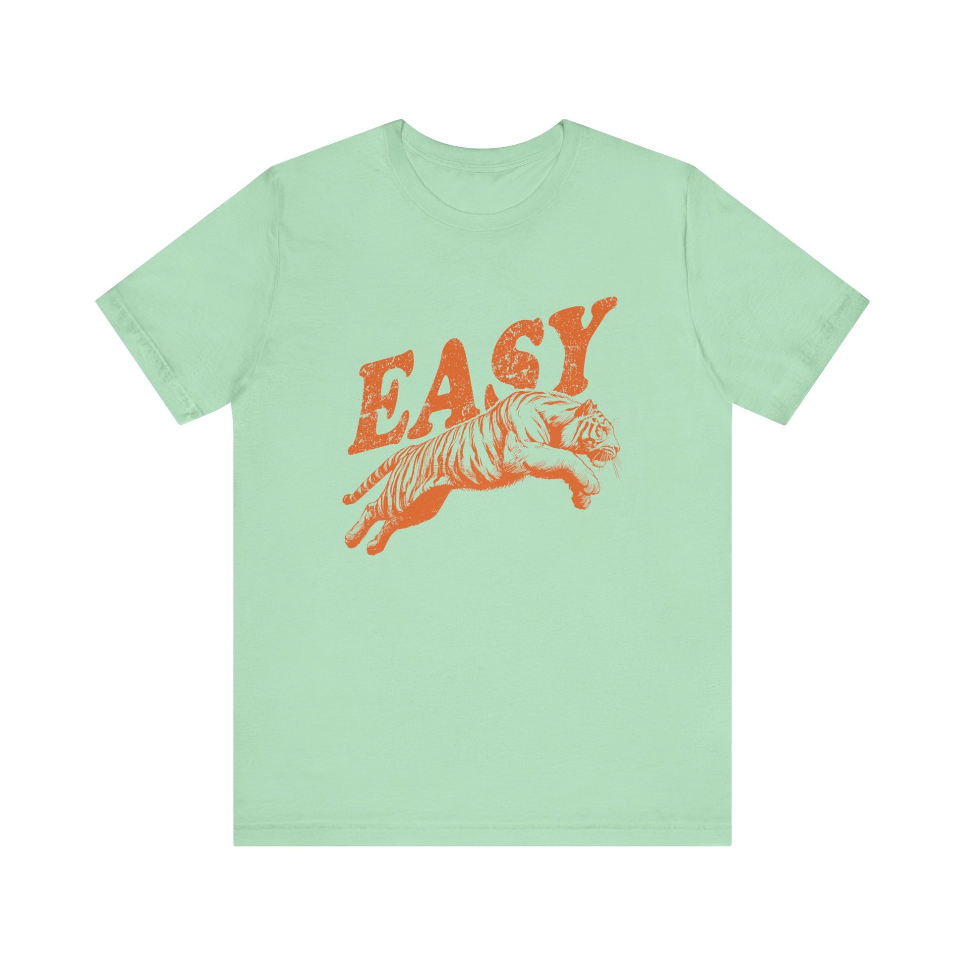 Easy Orange Tiger Shirt, Retro Boho Tee, Hippie Clothes, Indie Shirt - PopCultureByDesign36