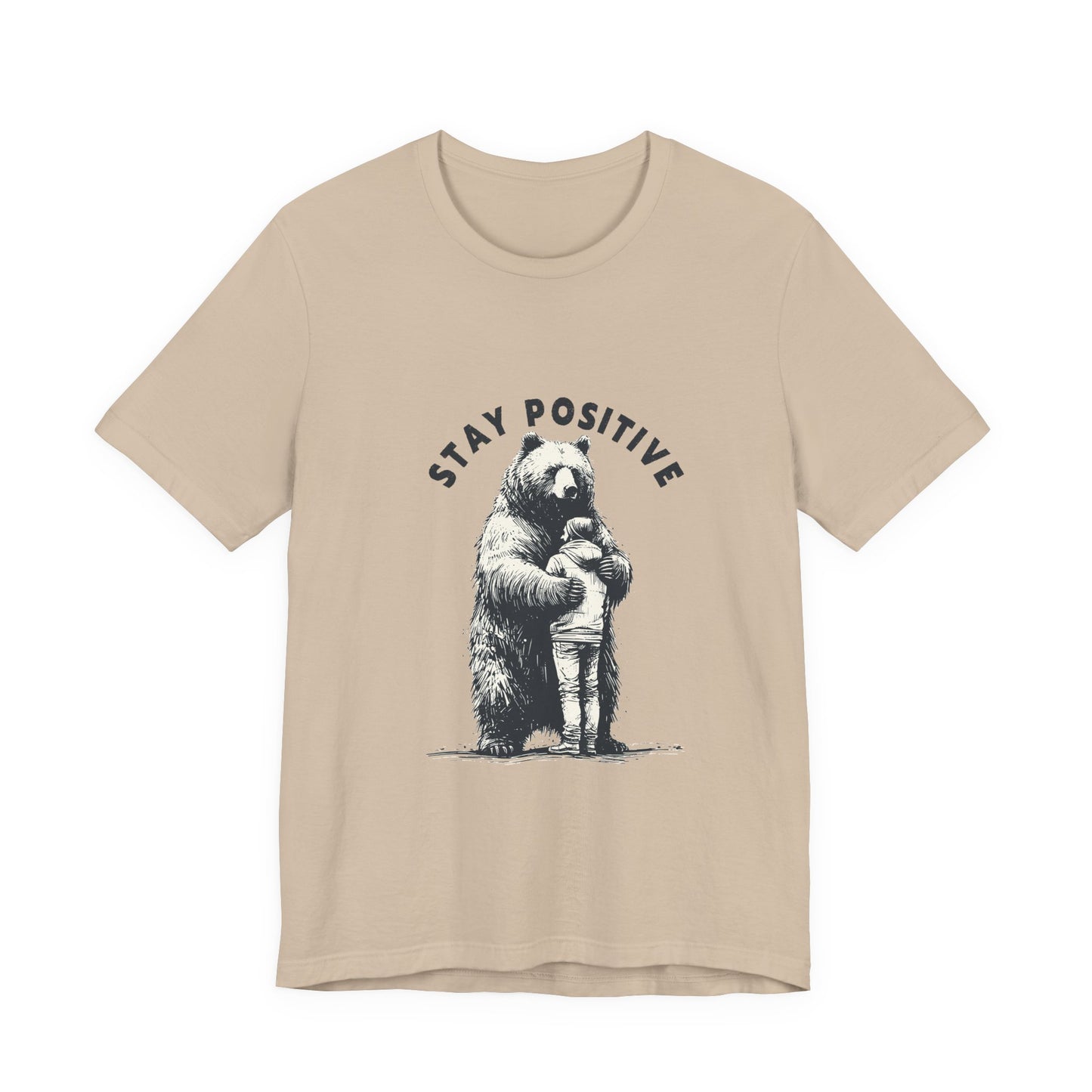 Stay Positive Bear Hug Shirt, Mental Health Shirt, Bear Hug Tee - PopCultureByDesign36
