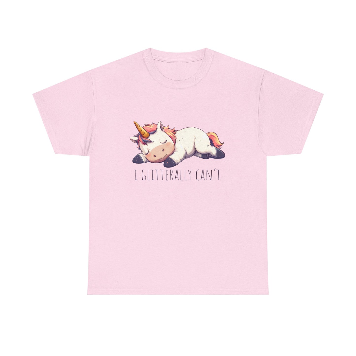 I glitterly can't, cute unicorn shirt, lazy unicorn shirt, funny unicorn shirt - PopCultureByDesign36