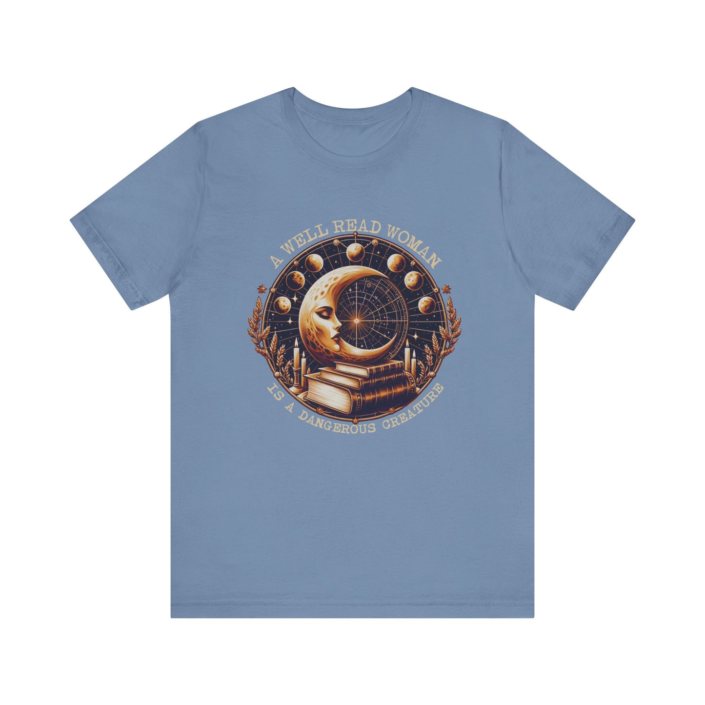 Reading Shirt, Librarian Shirt, Celestial Shirt, Book Lover Tee - PopCultureByDesign36