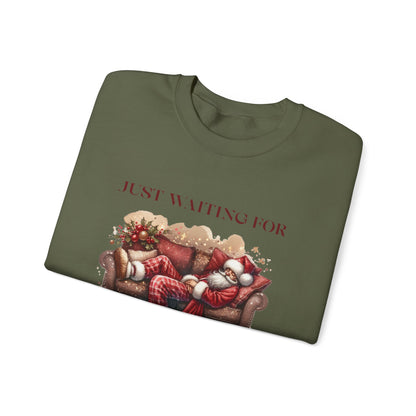 Just Waiting For Christmas Sweatshirt,Santa Clause Shirt ,Funny Christmas Shirt - PopCultureByDesign36