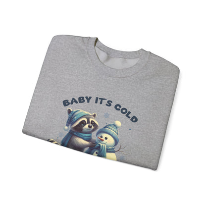 Baby Its Cold Outside Raccoon, Cute Christmas Raccoon, Winter Humor - PopCultureByDesign36