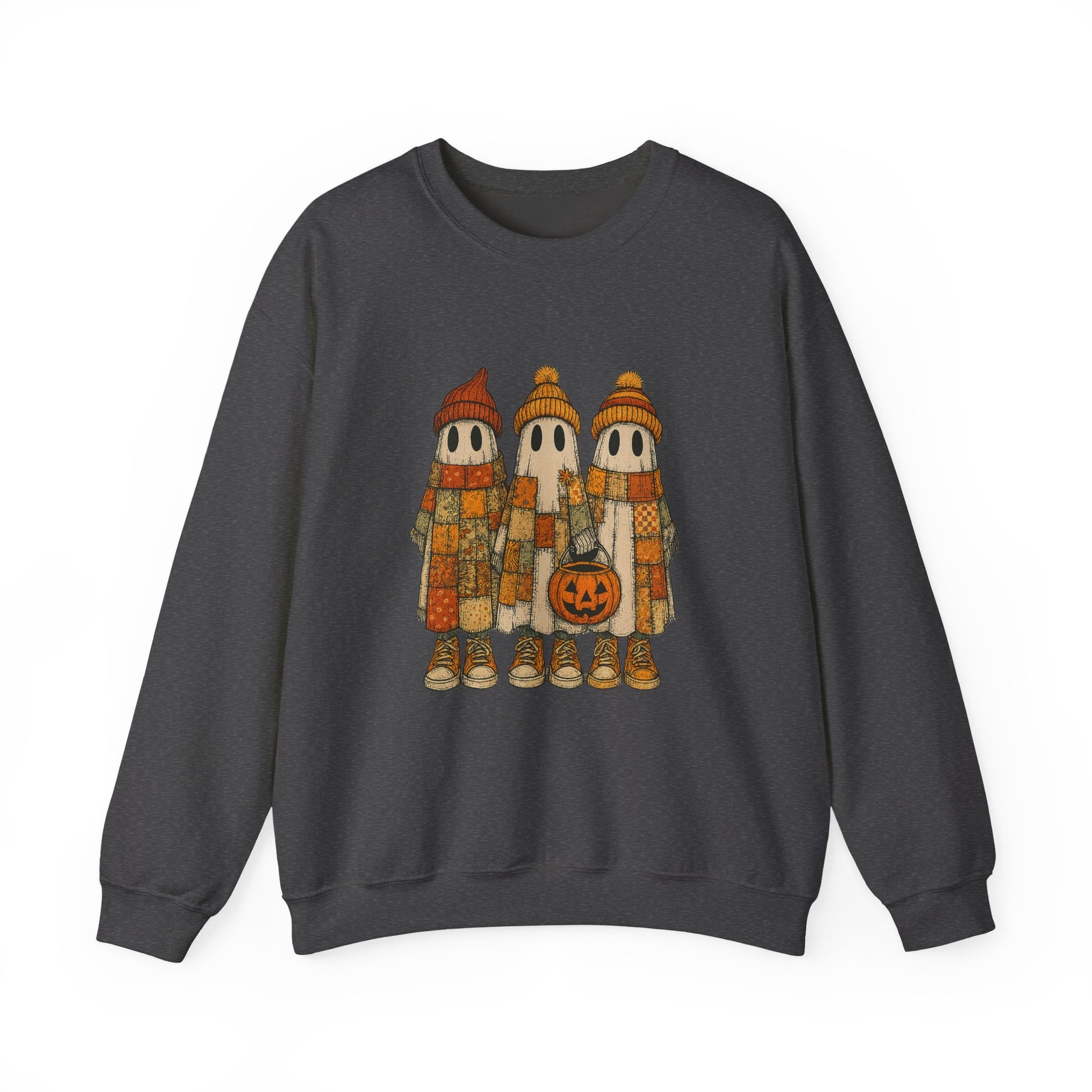Halloween Ghost Trio Sweatshirt, Cute Fall Outfits, Spooky Season - PopCultureByDesign36