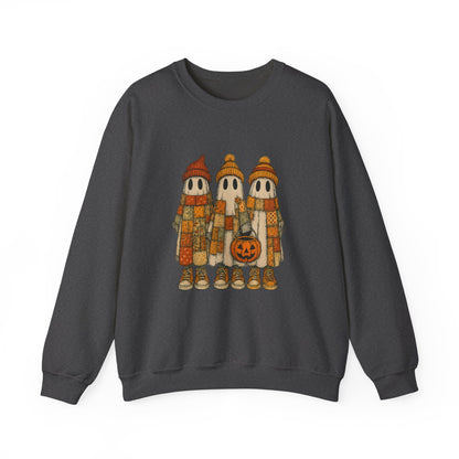 Halloween Ghost Trio Sweatshirt, Cute Fall Outfits, Spooky Season - PopCultureByDesign36