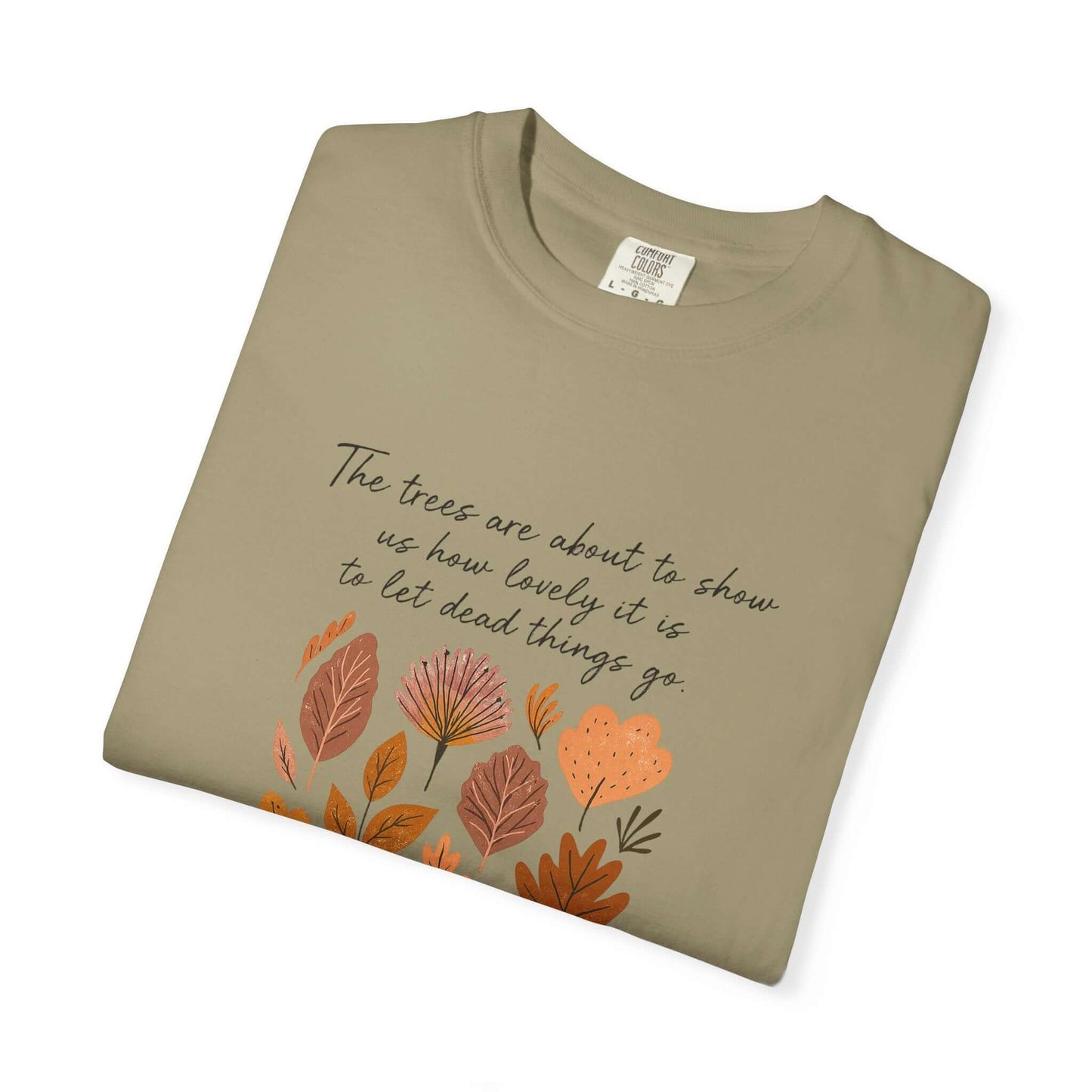 Boho Poem Fall Leaves T-shirt, Fall Shirt, Unisex Fall Top