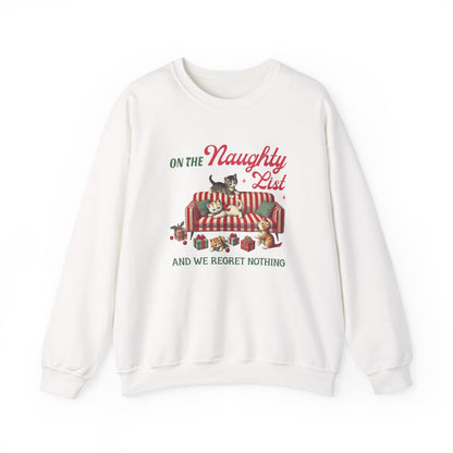 Cat Christmas Sweater, Christmas Cat Sweatshirt, Kitten Christmas Shirt - PopCultureByDesign36