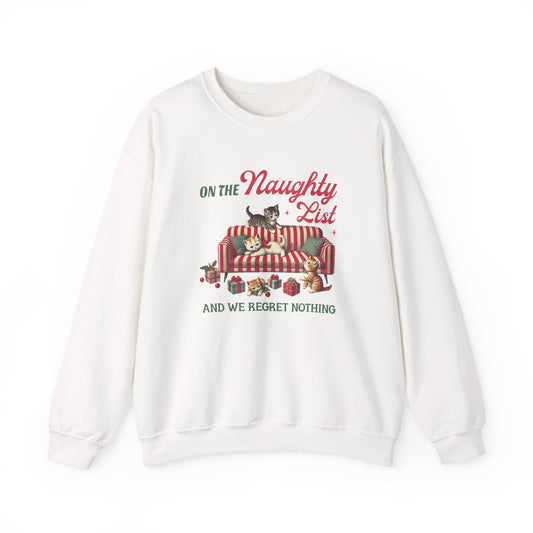 Cat Christmas Sweater, Christmas Cat Sweatshirt, Kitten Christmas Shirt - PopCultureByDesign36