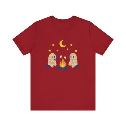 Camping Mummy Tee, Halloween Shirt, Spooky Camping Top - PopCultureByDesign36