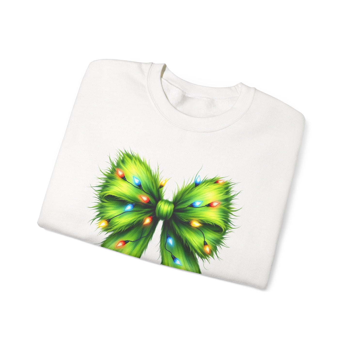 Christmas Bow Sweatshirt, Funny Holiday Sweatshirt, Coquette Christmas Bow - PopCultureByDesign36