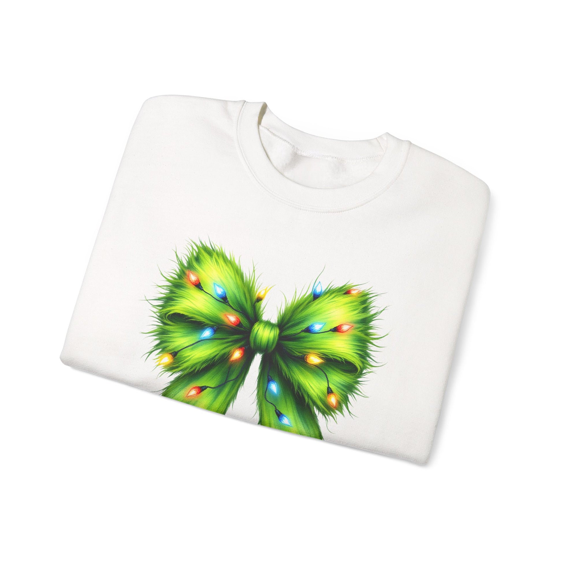 Christmas Bow Sweatshirt, Funny Holiday Sweatshirt, Coquette Christmas Bow - PopCultureByDesign36