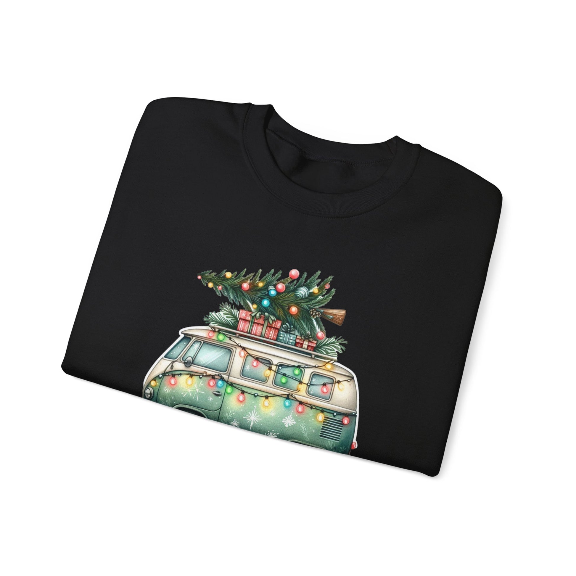 Jingle All The Way Sweatshirt, Christmas Family Sweater, Christmas Van Sweatshirt - PopCultureByDesign36