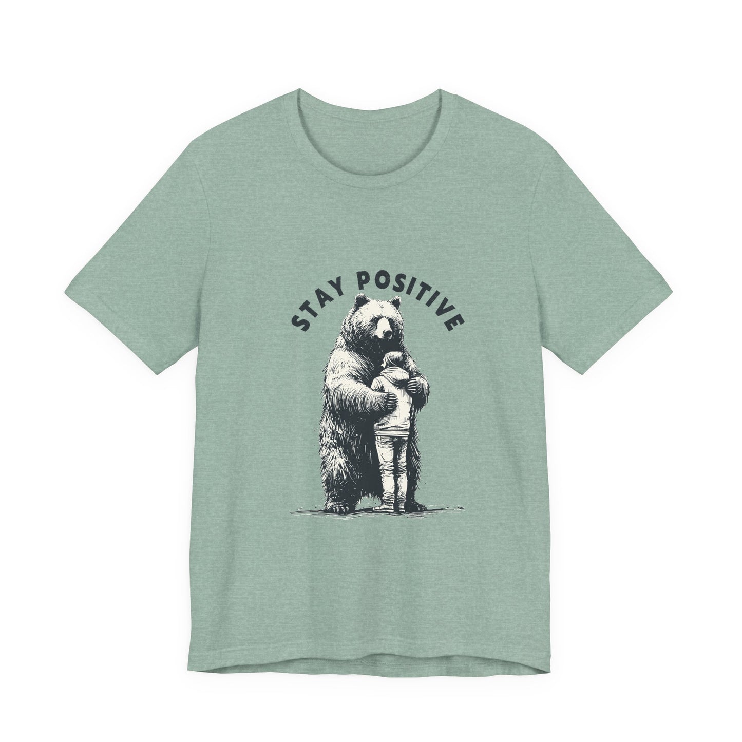 Stay Positive Bear Hug Shirt, Mental Health Shirt, Bear Hug Tee - PopCultureByDesign36