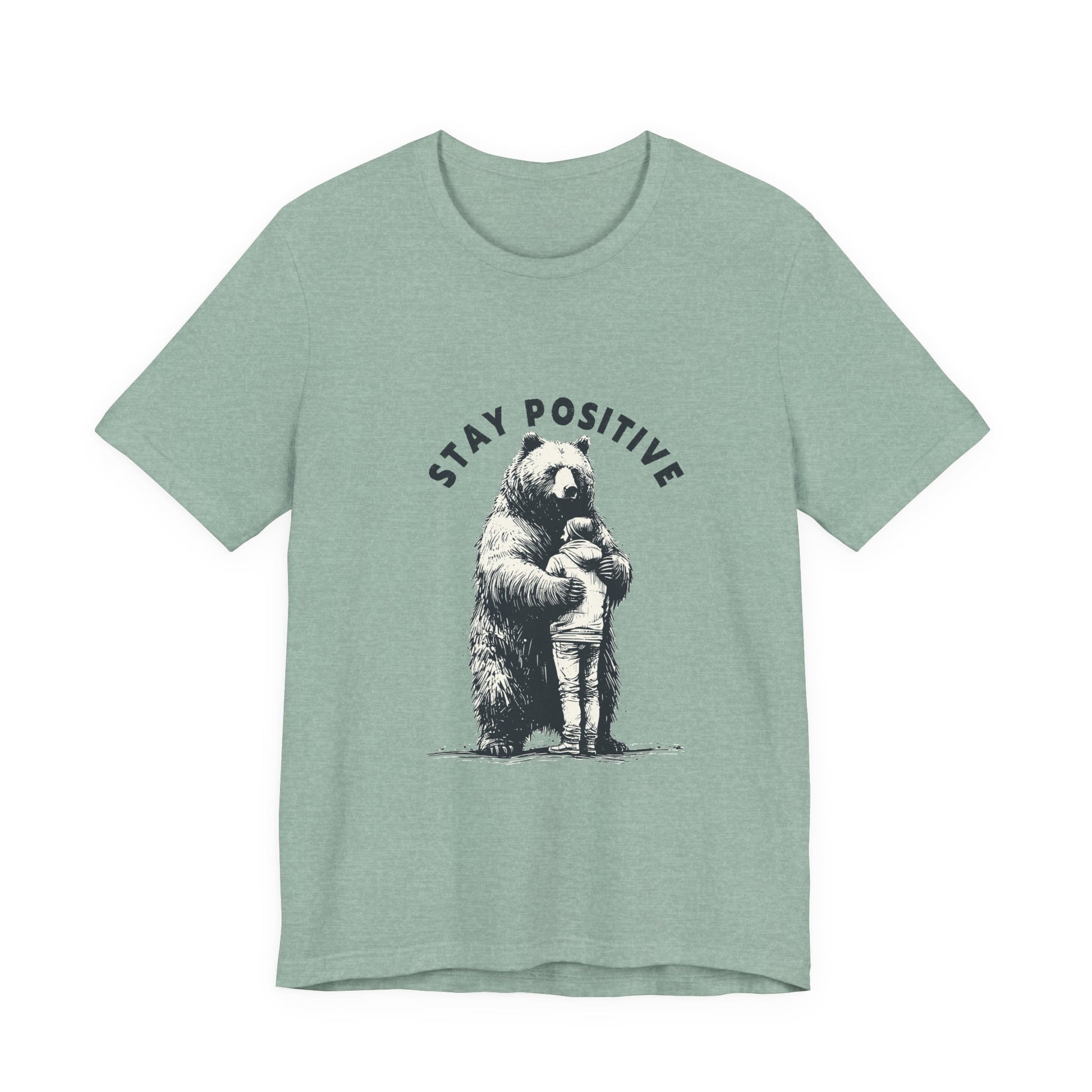 Stay Positive Bear Hug Shirt, Mental Health Shirt, Bear Hug Tee - PopCultureByDesign36