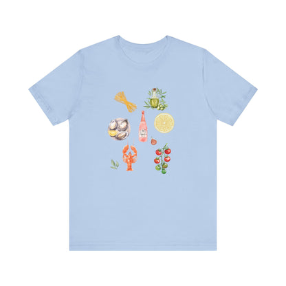 Italia Shirt, Coastal Grandma, Italian Summer Meal Tee - PopCultureByDesign36