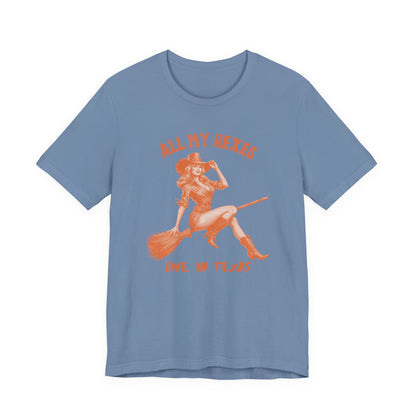 Witch Cowgirl Tee, Vintage Western Halloween T-Shirt, Witchy Vibes - PopCultureByDesign36