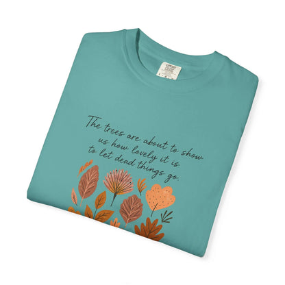 Boho Poem Fall Leaves T-shirt, Fall Shirt, Unisex Fall Top