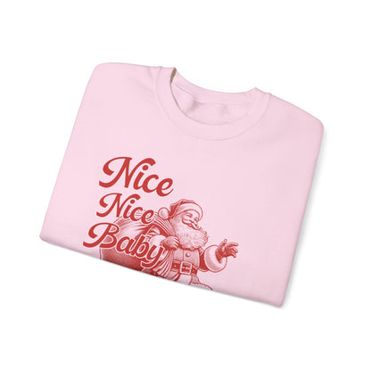 Nice Nice Baby, xmas Sweatshirt, Family christmas, Christmas Jolly, Christmas sweatshirt for Women, retro christmas, retro Santa sweatshirt - PopCultureByDesign36