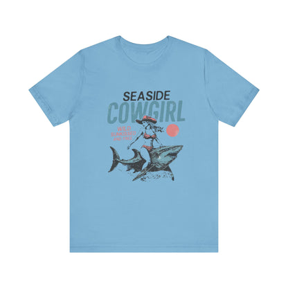 Seaside cowgirl retro summer Shirt, Western beach Shirt, Wild sunkissed Shirt - PopCultureByDesign36