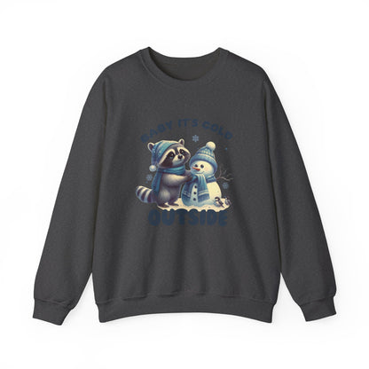 Baby Its Cold Outside Raccoon, Cute Christmas Raccoon, Winter Humor - PopCultureByDesign36