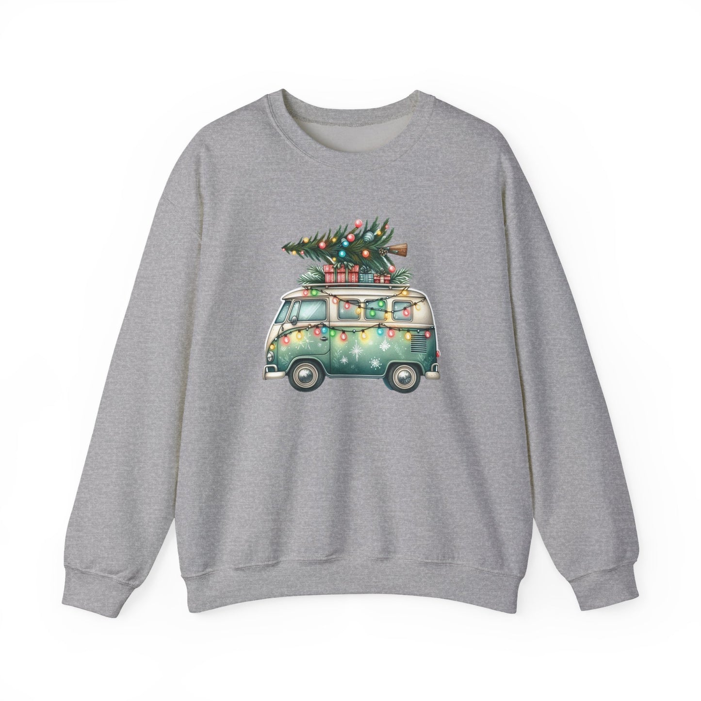 Jingle All The Way Sweatshirt, Christmas Family Sweater, Christmas Van Sweatshirt - PopCultureByDesign36