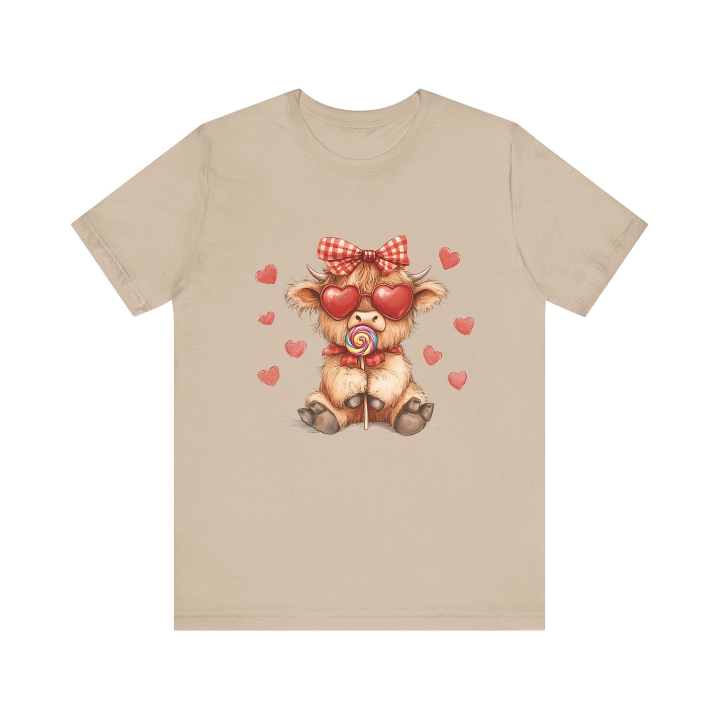 Valentines Highland Cow Shirt, Highland Cow Valentines Shirt, Cow Lover - PopCultureByDesign36