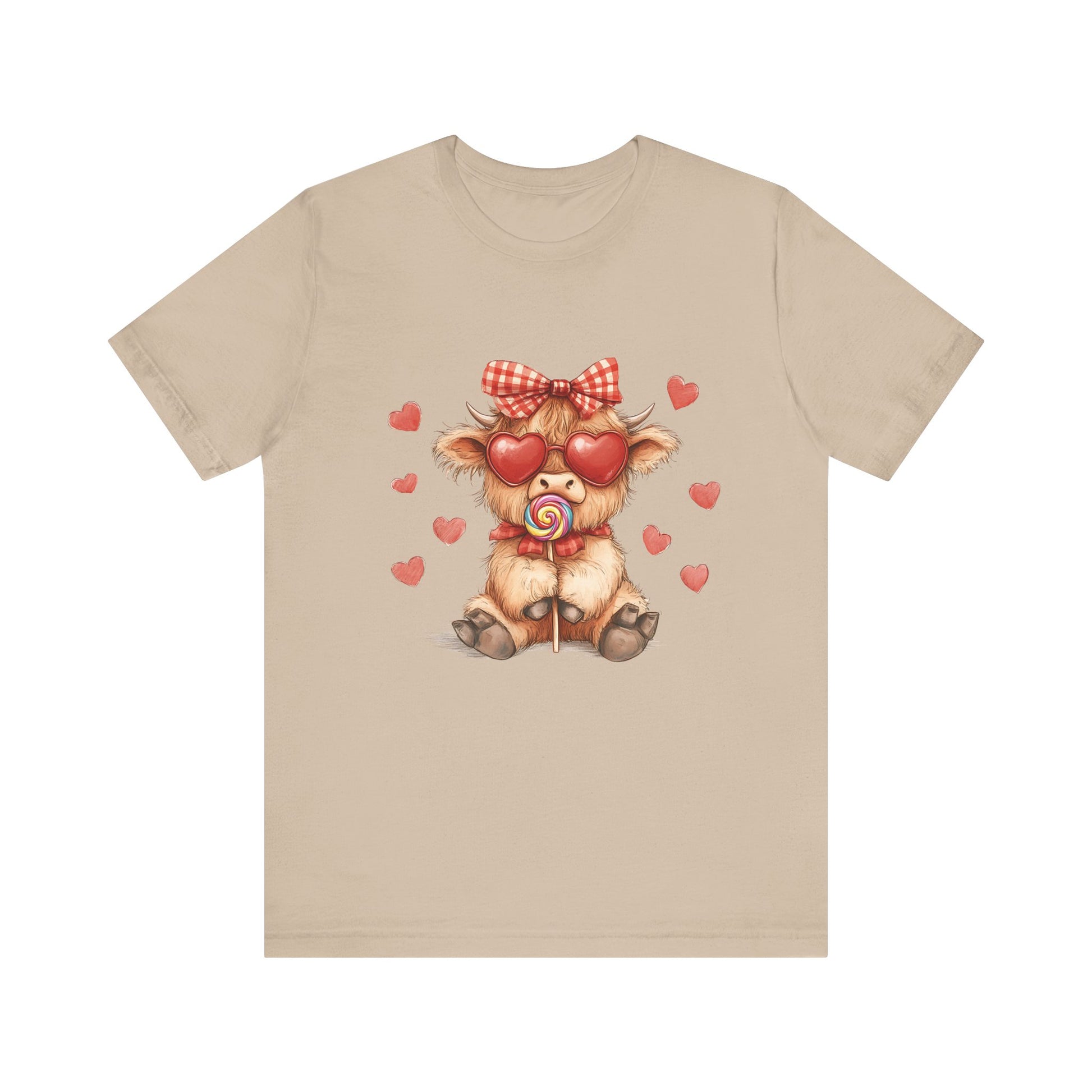 Valentines Highland Cow Shirt, Highland Cow Valentines Shirt, Cow Lover - PopCultureByDesign36