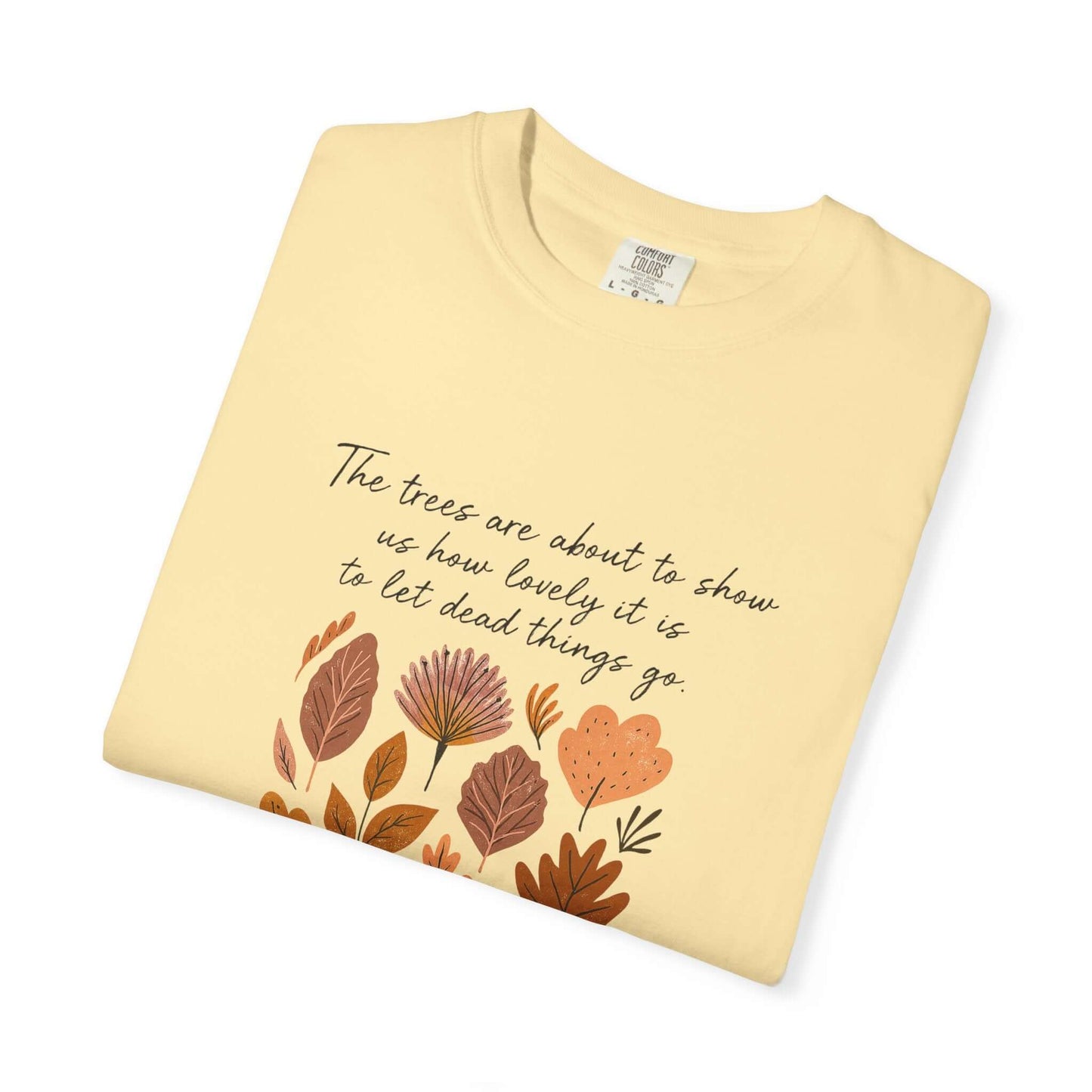 Boho Poem Fall Leaves T-shirt, Fall Shirt, Unisex Fall Top