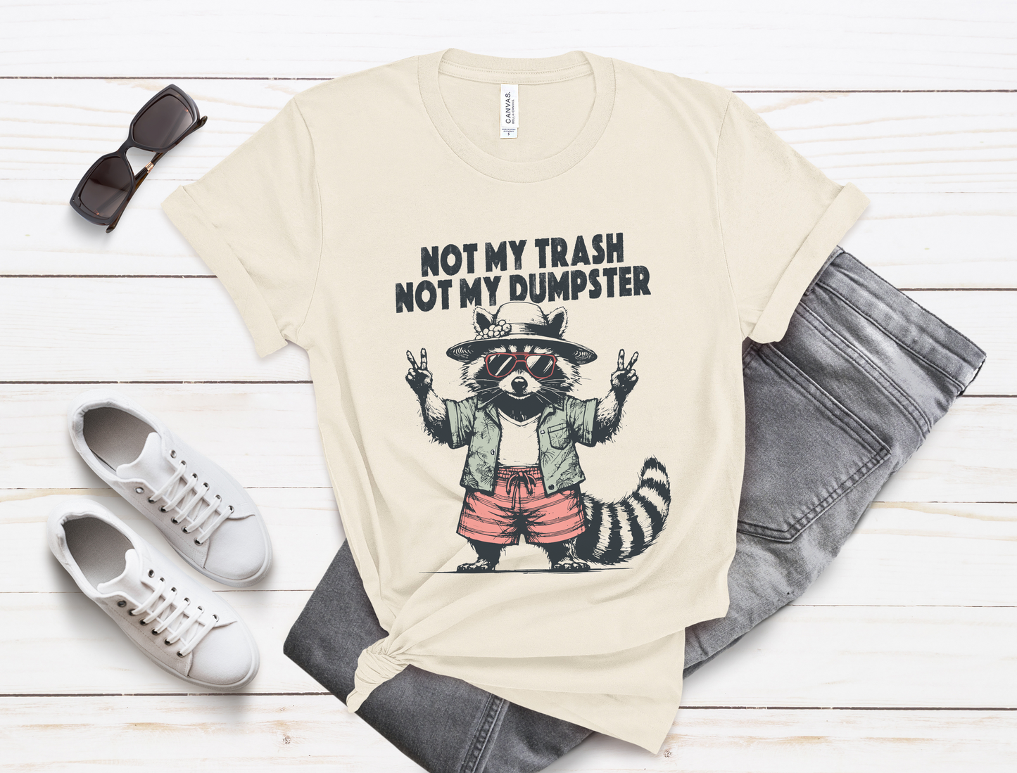 Funny Raccoon Shirt, Cute Baby Raccoon Shirt, Trashy Raccoon Shirt - PopCultureByDesign36