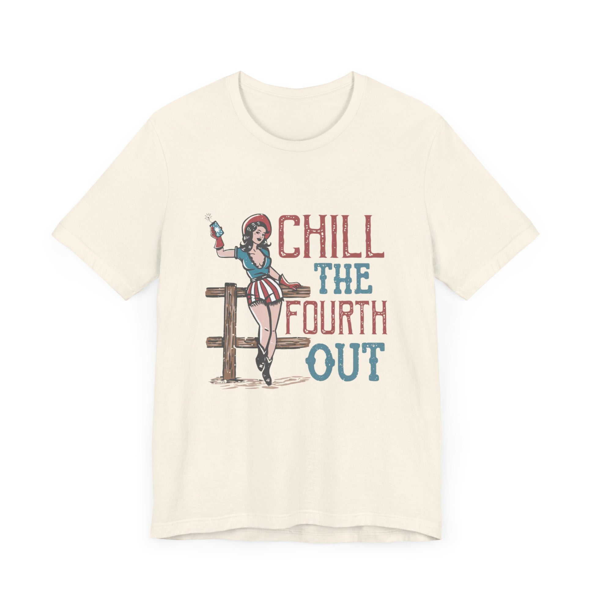 Cowgirl July 4th Retro Shirt, 4th of July Boho Independence Day Tee - PopCultureByDesign36
