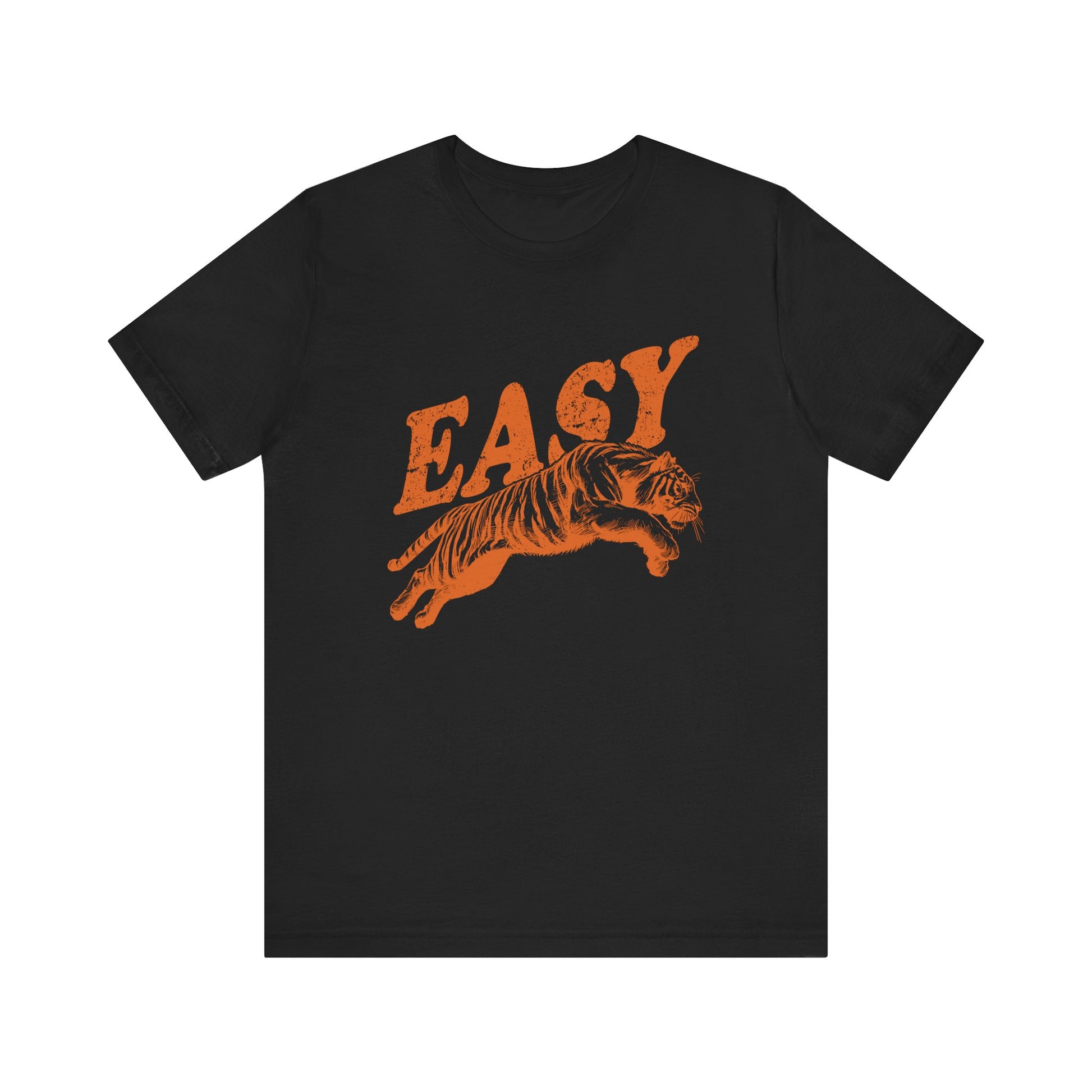 Easy Orange Tiger Shirt, Retro Boho Tee, Hippie Clothes, Indie Shirt - PopCultureByDesign36