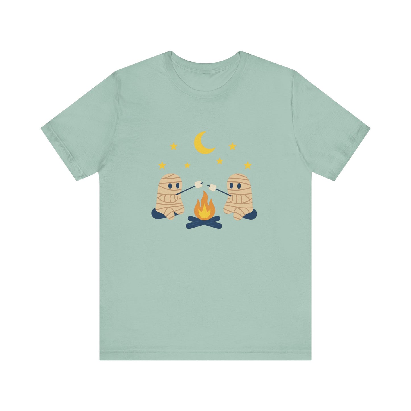 Camping Mummy Tee, Halloween Shirt, Spooky Camping Top - PopCultureByDesign36
