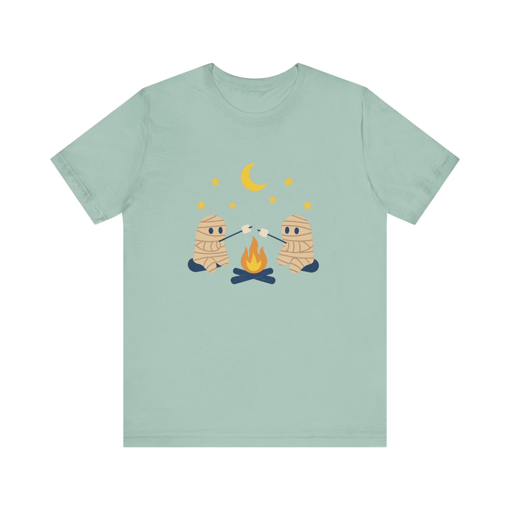 Camping Mummy Tee, Halloween Shirt, Spooky Camping Top - PopCultureByDesign36